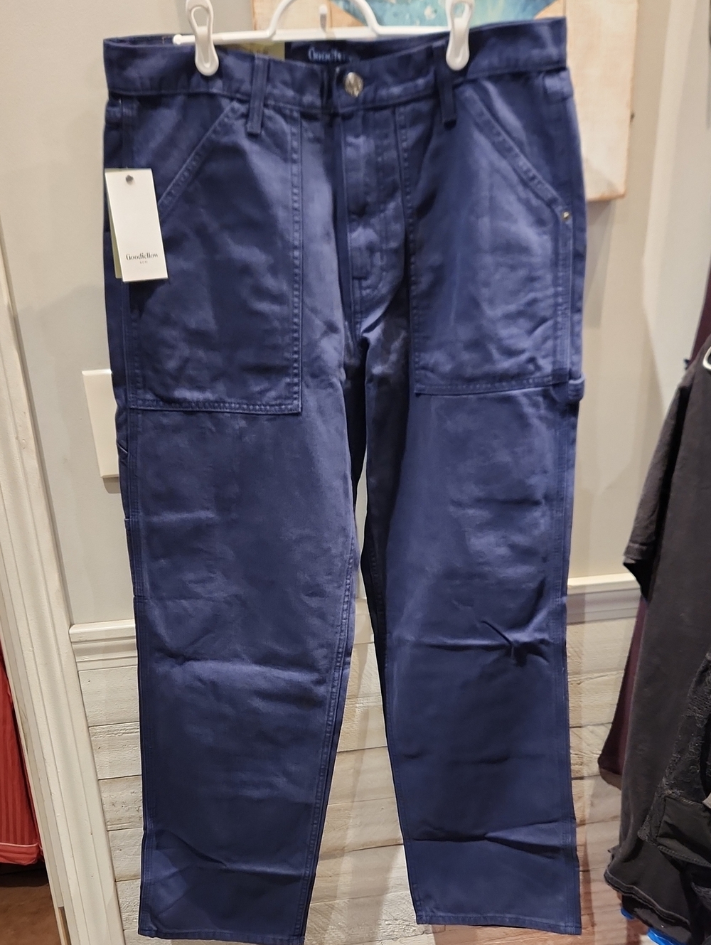 NWT Goodfellow Men's Sz 34 X 34 Relaxed Straight Utility Pants 100% Cotton